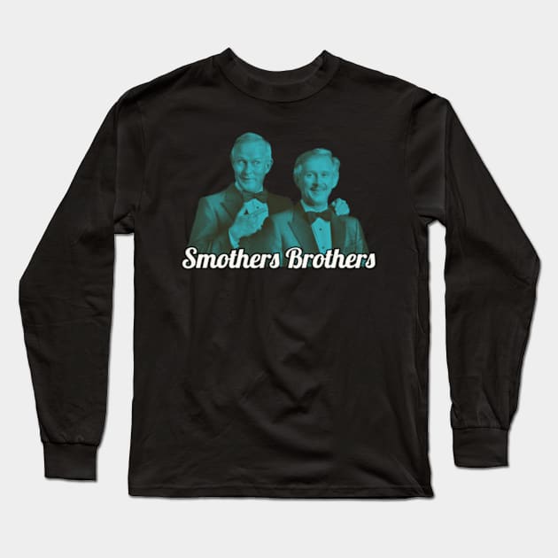 Retro Smothers Long Sleeve T-Shirt by Defective Cable 